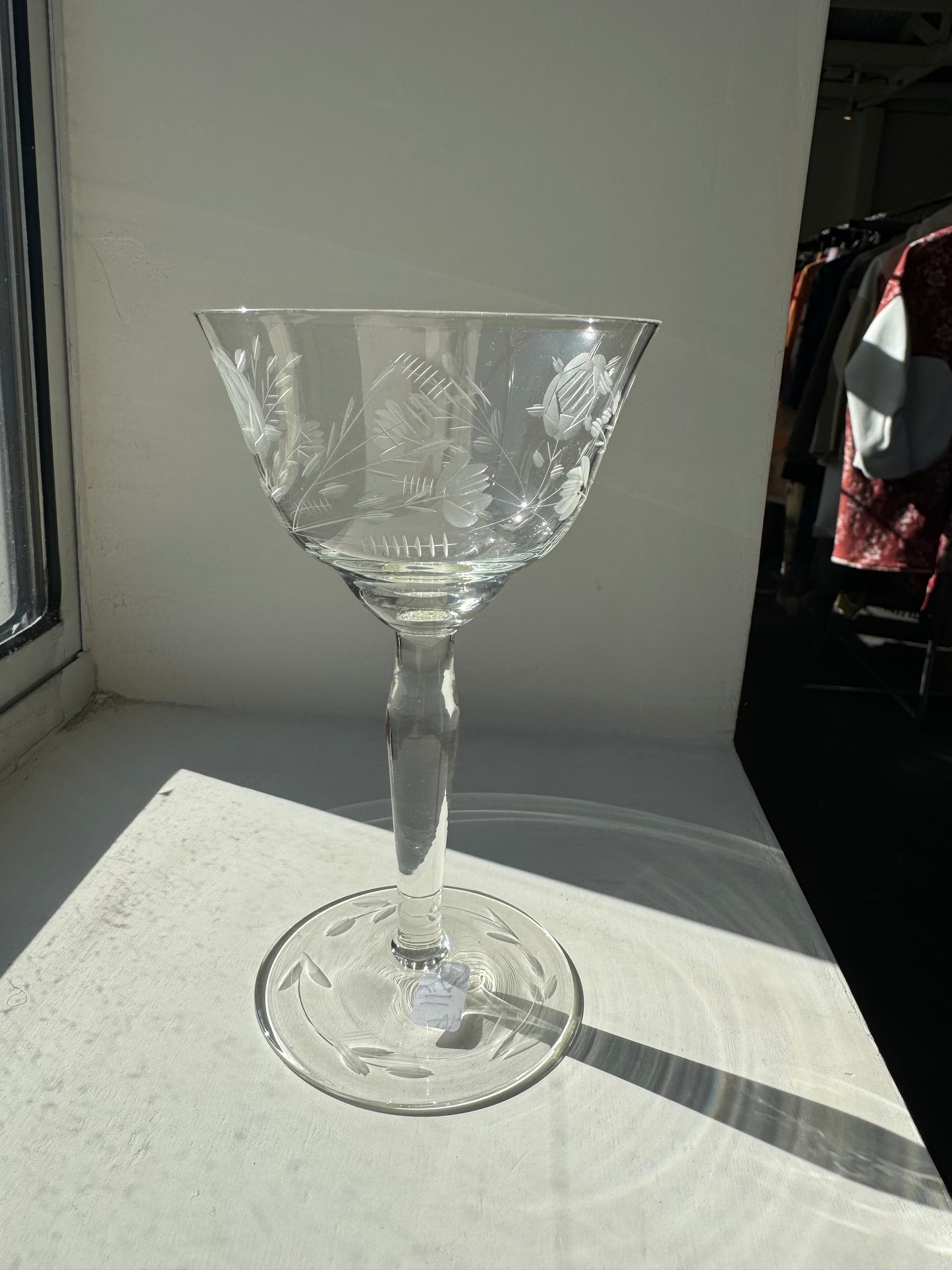 etched wine Glasses